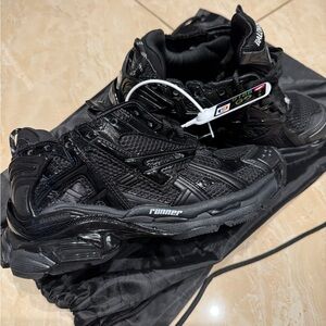 Balenciaga Men's Black Athletic Sneakers